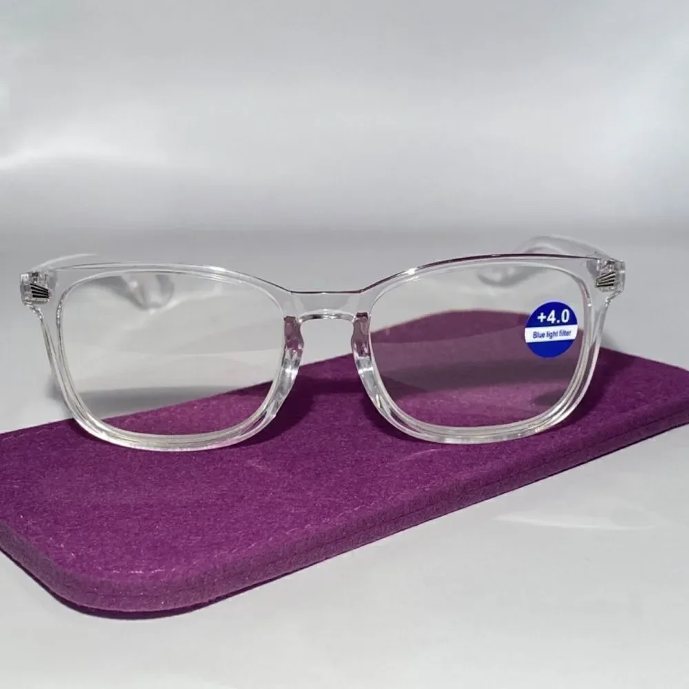 1136 Colette 4.0 Clear Reading Glasses Soft Butterfly Style Readers NWT